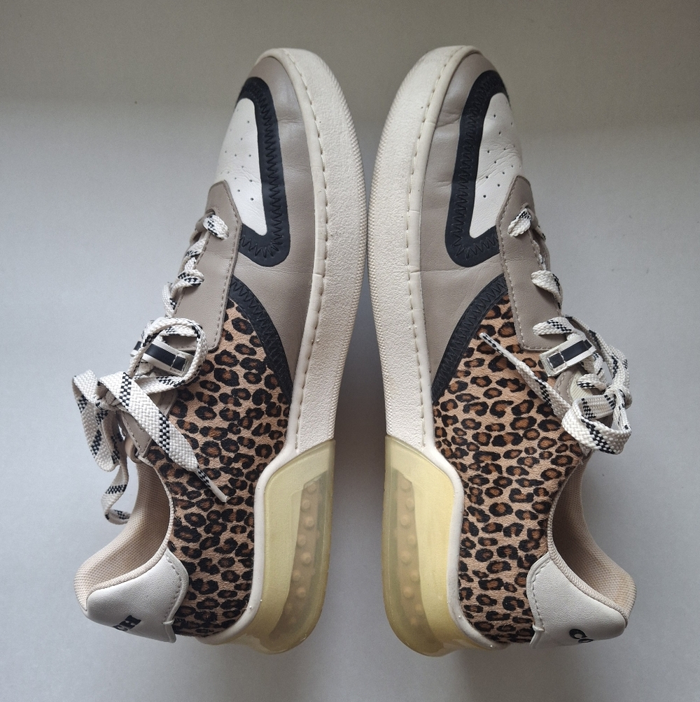 COACH "Citysole Court" Sneaker in Natural & Beechwood Animal Print - Size 10 - Picture 5 of 9